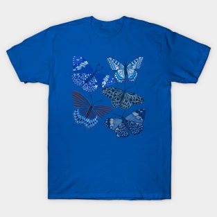 Blue Artistic Butterflies T-Shirt